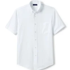 Lands' End School Uniform Men's Short Sleeve No Iron Pinpoint Dress Shirt -Refrigiwear Sale Shop GUEST 01119e30 db1c 4620 94c2 ad273dbf693d