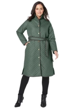 Jessica London Women’s Plus Size Quilted Collarless Long Jacket -Refrigiwear Sale Shop GUEST 05d5a690 c68b 429f 9635 4042ac27a282