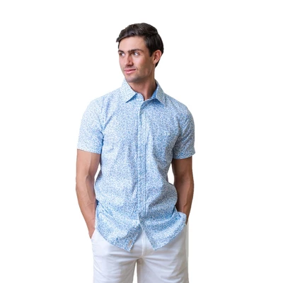 Hope & Henry Mens' Linen Short Sleeve Button Down Shirt 8 Hope & Henry Mens' Linen Short Sleeve Button Down Shirt - Image 8