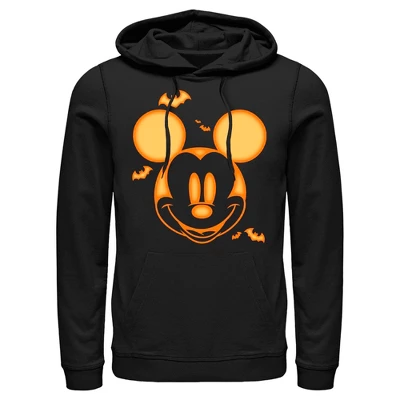 Men's Mickey & Friends Pumpkin Face Pull Over Hoodie 3 Men's Mickey & Friends Pumpkin Face Pull Over Hoodie - Image 3