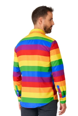 Suitmeister Men's Party Shirt - Rainbow - Multicolor 1 Suitmeister Men's Party Shirt - Rainbow - Multicolor