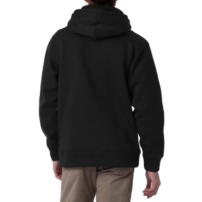 Wrangler Workwear Men's Long Sleeve Fleece Pullover With Lined Drawstring Hood 1 Wrangler Workwear Men's Long Sleeve Fleece Pullover With Lined Drawstring Hood