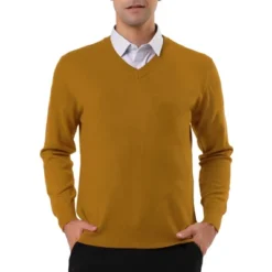 Lars Amadeus Men's Solid Color Knitted Long Sleeves V Neck Pullover Sweater -Refrigiwear Sale Shop GUEST 0e3865f6 b080 4cd1 9632 72e108d4e50a