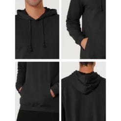 Lars Amadeus Men's Hoodie Sweatshirt Long Sleeves Soild Drawstring Pullover With Pocket -Refrigiwear Sale Shop GUEST 11c3db13 ed30 4c03 9539 b99643b0d797