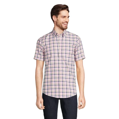 Lands' End Men's Short Sleeve Traditional Fit No Iron Sportshirt 5 Lands' End Men's Short Sleeve Traditional Fit No Iron Sportshirt - Image 5
