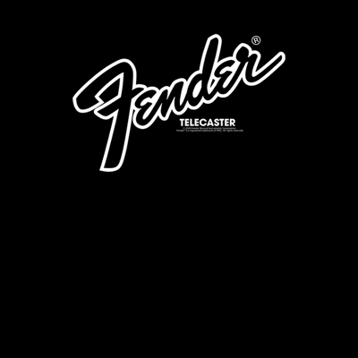 Men's Fender Telecaster Logo Pull Over Hoodie 1 Men's Fender Telecaster Logo Pull Over Hoodie