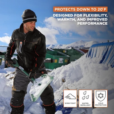 RefrigiWear Men's Insulated PolarForce Hybrid Fleece Jacket With HiVis Piping 3 RefrigiWear Men's Insulated PolarForce Hybrid Fleece Jacket With HiVis Piping - Image 3