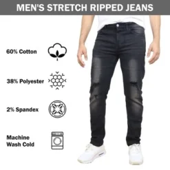 Blue Ice Men's Stretch Ripped Jeans-2 Pack -Refrigiwear Sale Shop GUEST 18ed8c7e ee2f 4dda 84fe 49a37ec63529