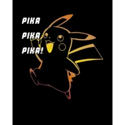 Seven Times Six Pokemon Hoodie Men's Pika Pika Pika Pikachu Long Sleeve Graphic Sweatshirt Black