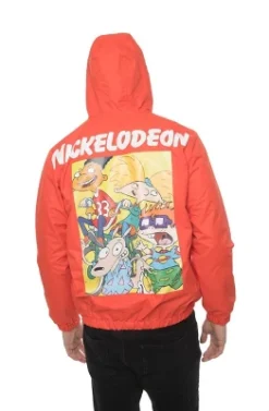 Members Only Nickelodeon Print Lightweight Windbreaker Jacket For Men With Hood & Half Zip -Refrigiwear Sale Shop GUEST 1ba3d7b3 11b3 4c5e b673 607f2da84473