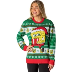 SpongeBob SquarePants Men's Santa SpongeBob Ugly Sweater Knit Pullover -Refrigiwear Sale Shop GUEST 1cf602fe 1aee 4bda a189 982c62600766