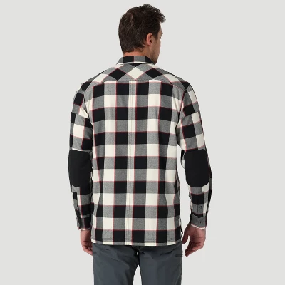 Wrangler Men's Regular Fit ATG Plaid Long Sleeve Button-Down Shirt 1 Wrangler Men's Regular Fit ATG Plaid Long Sleeve Button-Down Shirt
