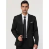 Lars Amadeus Men's Bussiness Casual Sport Coats Slim Fit One Button Dress Blazer