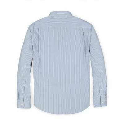 Hope & Henry Mens' Organic Cotton Seersucker Button Down Shirt 3 Hope & Henry Mens' Organic Cotton Seersucker Button Down Shirt - Image 3