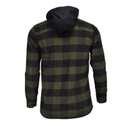 Burnside Men's Yarn Dyed Mid Weight Flannel Hoodie Shirt Jacket