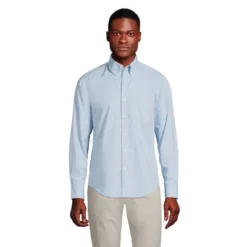 Lands' End Men's Tailored Fit Essential Lightweight Long Sleeve Poplin Shirt -Refrigiwear Sale Shop GUEST 22ee6541 7638 4802 b40e bc49a18b39cb
