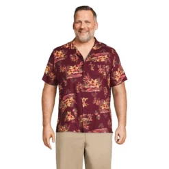 Lands' End Men's Traditional Fit Short Sleeve Camp Collar Hawaiian Shirt -Refrigiwear Sale Shop GUEST 2586a266 5ce6 4042 a617 13989a1ddd96