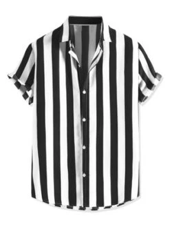 Lars Amadeus Men's Stripe Shirt Short Sleeved Color Block Button Down Beach Shirt 15 Lars Amadeus Men's Stripe Shirt Short Sleeved Color Block Button Down Beach Shirt -Refrigiwear Sale Shop GUEST 2650d498 e064 4bf1 8522 4ef787ca00d2