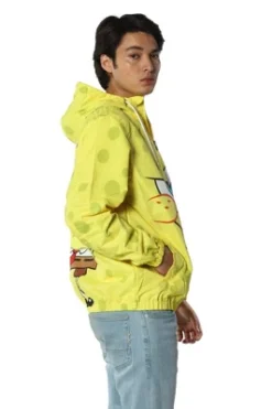 Members Only Men's Spongebob Windbreaker Jacket