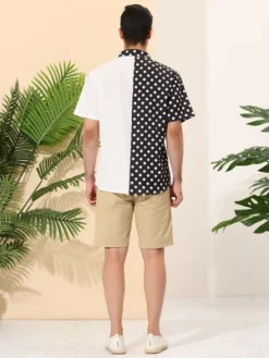 Lars Amadeus Men's Summer Polka Dots Short Sleeves Button Down Patchwork Beach Shirt 11 Lars Amadeus Men's Summer Polka Dots Short Sleeves Button Down Patchwork Beach Shirt -Refrigiwear Sale Shop GUEST 2a810845 4c00 4189 9474 f6256bc96b4a
