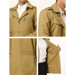 Lars Amadeus Men's Trench Jacket Single Breasted Notch Lapel Winter Coat 11 Lars Amadeus Men's Trench Jacket Single Breasted Notch Lapel Winter Coat -Refrigiwear Sale Shop GUEST 2aaaa5dd c535 4afa abaa 3572149658ad