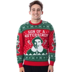 ELF Movie Men's Son Of A Nutcracker Ugly Christmas Sweater Knit Pullover -Refrigiwear Sale Shop GUEST 2dfd5581 ce64 47c8 988d 7b4971c4a981
