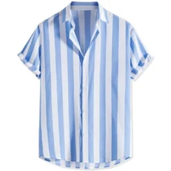 Lars Amadeus Men's Stripe Shirt Short Sleeved Color Block Button Down Beach Shirt 17 Lars Amadeus Men's Stripe Shirt Short Sleeved Color Block Button Down Beach Shirt -Refrigiwear Sale Shop GUEST 2f20ce5b fae1 4ad6 8e99 54f200b08f6c