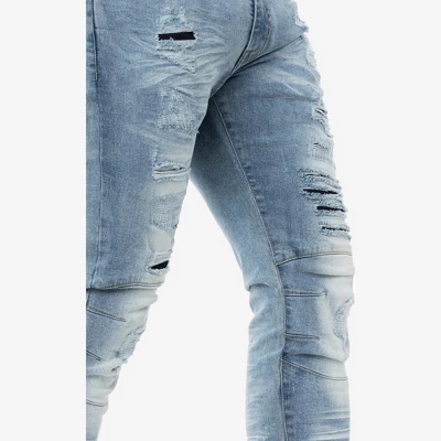 RAW X Men's Fashion Rip Destroyed Distressed Washed Denim Jean Pant 4 RAW X Men's Fashion Rip Destroyed Distressed Washed Denim Jean Pant - Image 4