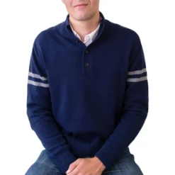 Hope & Henry Mens' Mock Neck Button Placket Sweater -Refrigiwear Sale Shop GUEST 30477057 7315 419a 9736 a3be8c2a163e