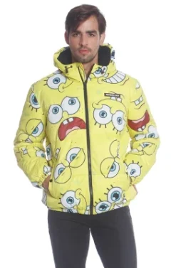 Members Only Men's Spongebob Puffer Jacket -Refrigiwear Sale Shop GUEST 31033d5c 8bd9 48e2 810a cfa71013b56f