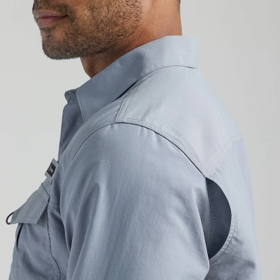 Wrangler Men's ATG Long Sleeve Fishing Button-Down Shirt 5 Wrangler Men's ATG Long Sleeve Fishing Button-Down Shirt - Image 5