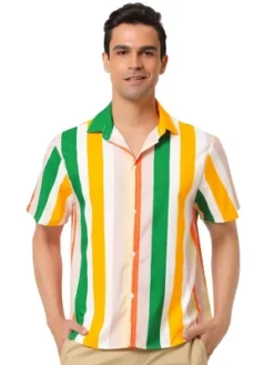 Lars Amadeus Men's Vertical Striped Shirt Short Sleeve Button Down Summer Color Block Hawaiian Beach Striped Shirts 16 Lars Amadeus Men's Vertical Striped Shirt Short Sleeve Button Down Summer Color Block Hawaiian Beach Striped Shirts -Refrigiwear Sale Shop GUEST 31af5f9a 7203 49b6 9edc 52997de38978