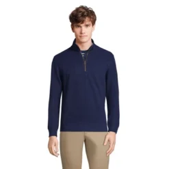 Lands' End Men's Long Sleeve Slub Quarter Zip -Refrigiwear Sale Shop GUEST 332bfd01 57a8 4905 afc1 7d0d2ea9497e