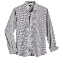 Storm Creek Men's Windowpane Influcencer Eco Woven Long Sleeve Shirt
