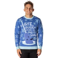 ELF The Movie Men's Mr. Narwhal Ugly Christmas Sweater Knit Pullover -Refrigiwear Sale Shop GUEST 36cd0db5 6ad5 4446 9758 59cff70beeeb