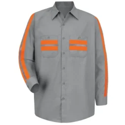 Red Kap® Long Sleeve Enhanced Visibility Shirt