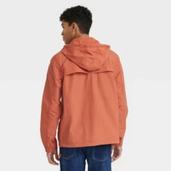 Men's Elevated Rain Jacket - Goodfellow & Co™ Orange
