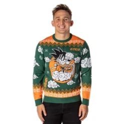 Dragon Ball Z Men's Kid Goku On Cloud Nimbus Ugly Christmas Sweater Pullover -Refrigiwear Sale Shop GUEST 3bc5e1e8 47e5 434a 9ed0 0e2981618d76