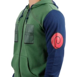 Naruto Shippuden Anime Men's Kakashi Hatake Costume Cosplay Zippered Hoodie