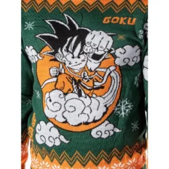 Dragon Ball Z Men's Kid Goku On Cloud Nimbus Ugly Christmas Sweater Pullover -Refrigiwear Sale Shop GUEST 3ff31df4 19ba 40f7 bca3 70772ea582ed