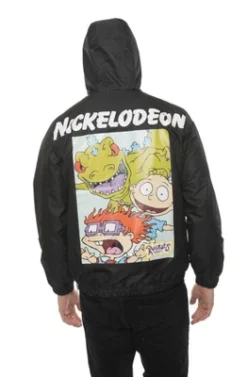Members Only Nickelodeon Print Lightweight Windbreaker Jacket For Men With Hood & Half Zip -Refrigiwear Sale Shop GUEST 4632672f dac7 425e 9b9c 003f3f0344b9