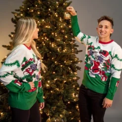 Tom And Jerry Men's Surprise Christmas Present Ugly Sweater Knit Pullover -Refrigiwear Sale Shop GUEST 46c3faea 7cc0 4802 bacd ee954d144630