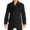 Alpine Swiss Jake Mens Wool Pea Coat Double Breasted Peacoat Jacket