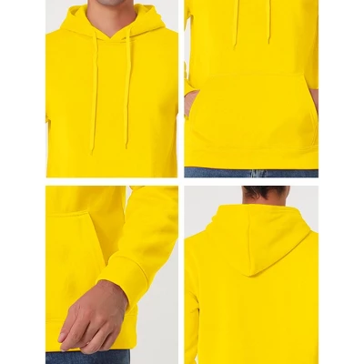 Lars Amadeus Men's Plush Lined Pullover Hoodie Solid Long Sleeves Hooded Sweatshirts With Pocket 5 Lars Amadeus Men's Plush Lined Pullover Hoodie Solid Long Sleeves Hooded Sweatshirts With Pocket - Image 5