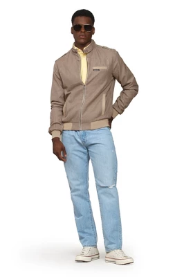 Members Only - Men's Clinton Houndstooth Iconic Racer Jacket 3 Members Only - Men's Clinton Houndstooth Iconic Racer Jacket - Image 3