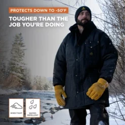 RefrigiWear Men's Iron-Tuff Ice Parka With Hood Water-Resistant Insulated Coat -Refrigiwear Sale Shop GUEST 518733ad fa20 40cc 9821 a159c821ac77