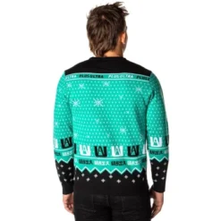 My Hero Academia Men's Plus Ultra Deku Izuku Midoriya Ugly Sweater Pullover