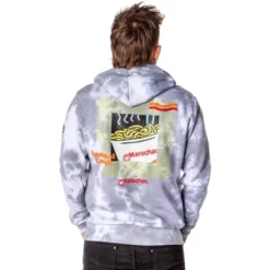 Maruchan Ramen Noodles Men's Send Noodles Adult Tie Dye Pullover Hoodie