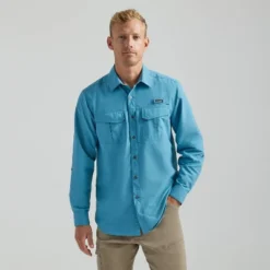 Wrangler Men's ATG Long Sleeve Fishing Button-Down Shirt 19 Wrangler Men's ATG Long Sleeve Fishing Button-Down Shirt -Refrigiwear Sale Shop GUEST 52434116 eb54 414c b0af b32176414a15