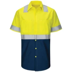 Red Kap® Men's High Visibility Short Sleeve Color Block Ripstop Work Shirt - Type R, Class 2 6 Red Kap® Men's High Visibility Short Sleeve Color Block Ripstop Work Shirt - Type R, Class 2 -Refrigiwear Sale Shop GUEST 52650783 4cd9 4151 9339 c9df91a00675
